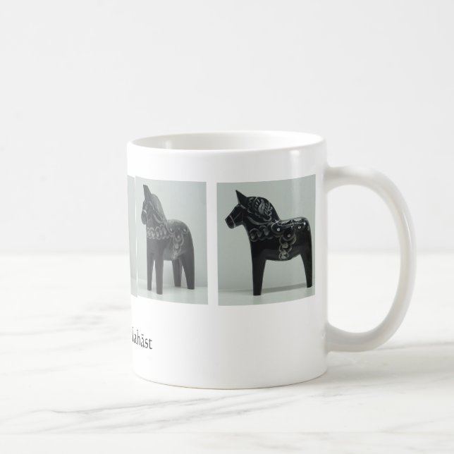 DALA HORSE Tasse - schwarz (Rechts)