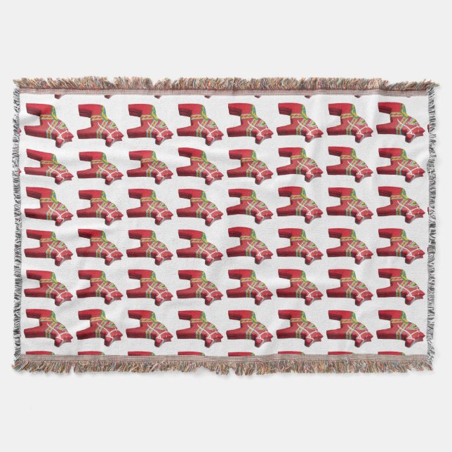 Dala Horse Throw Blanket Decke (Vorderseite)