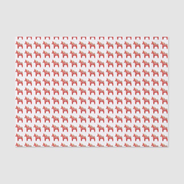 Dala Horse Tissue Paper Seidenpapier (Vorderseite)