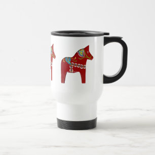 Dala Horse Travel Mug Reisebecher