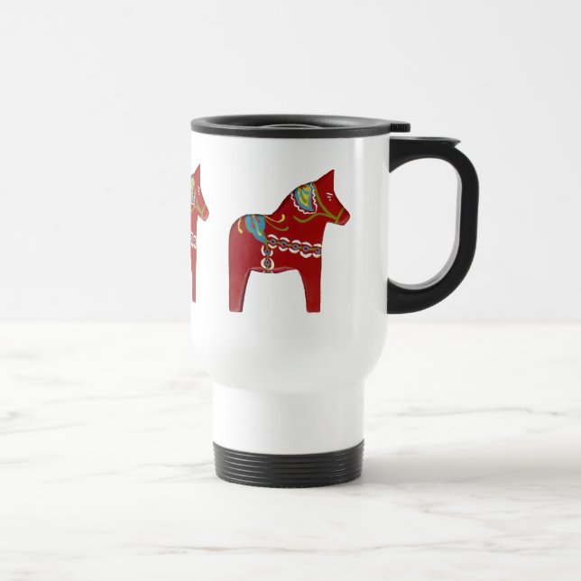 Dala Horse Travel Mug Reisebecher (Rechts)