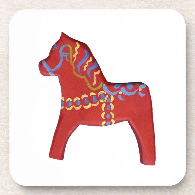 Dala Horse Untersetzer Set (Vorderseite)