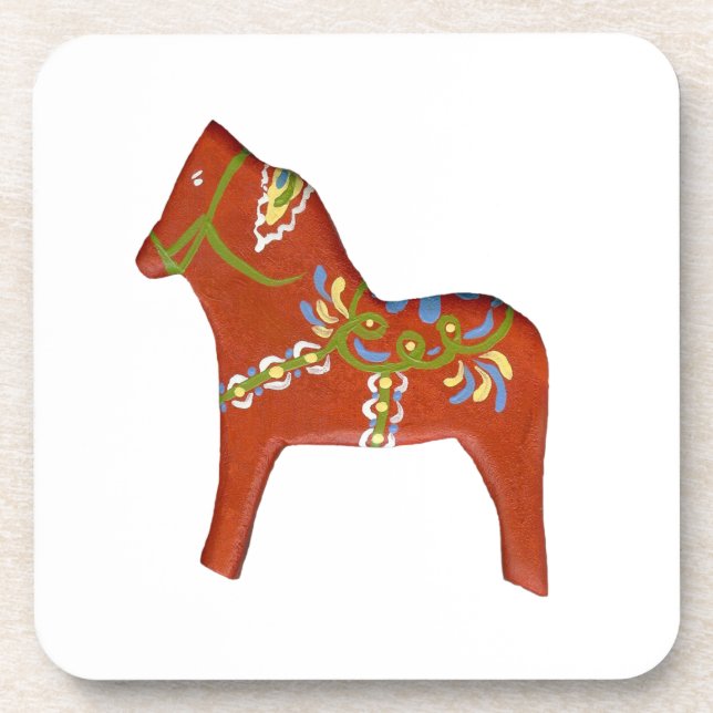 Dala Horse Untersetzer Set (Vorderseite)