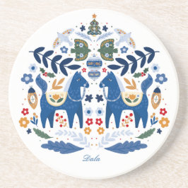 Dala Horse - Zuhause Sweet Zuhause Getränkeuntersetzer