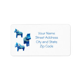 Dala Horses Adressaufkleber