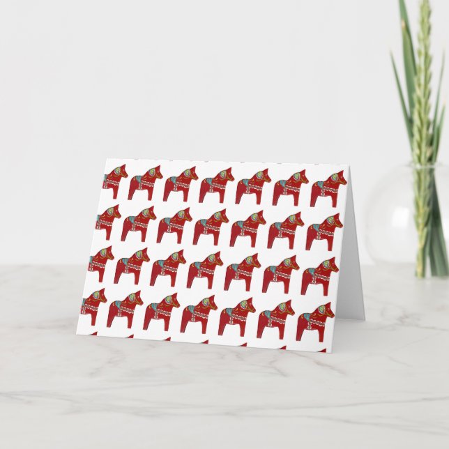 Dala Horses Dankeskarte (Vorderseite)
