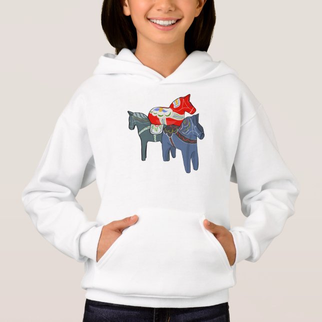 Dala Horses Hoodie (Vorderseite)