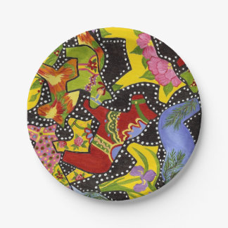 Dala Horses Paper Plate Pappteller