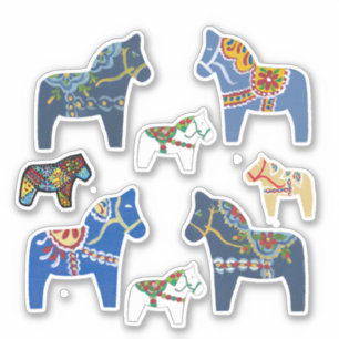 Dala Horses Sticker