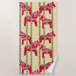 Dala Horses Strandtuch
