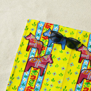 Dala Horses Strandtuch