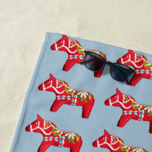 Dala Horses Strandtuch