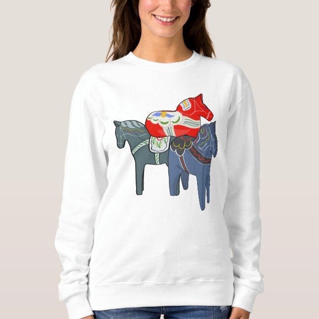 Dala Horses Sweatshirt (Vorderseite)