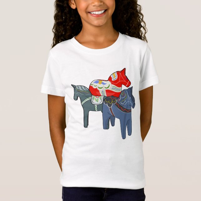 Dala Horses T-Shirt (Vorderseite)