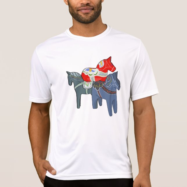 Dala Horses T-Shirt (Vorderseite)