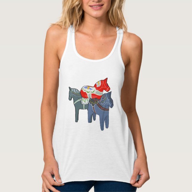 Dala Horses Tank Top (Vorderseite)
