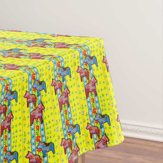 Dala Horses Tischdecke (Beispiel)