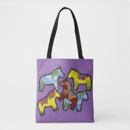 Dala Horses Tote Bag
