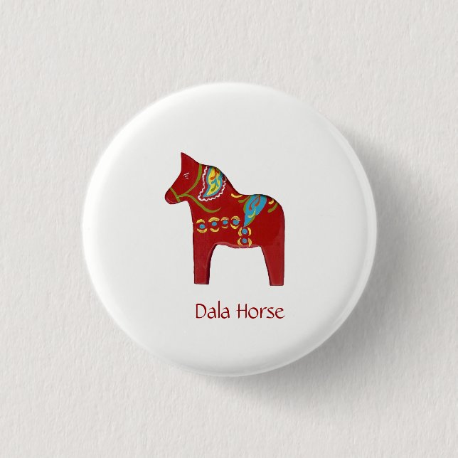 Dala Pferd Button (Vorderseite)