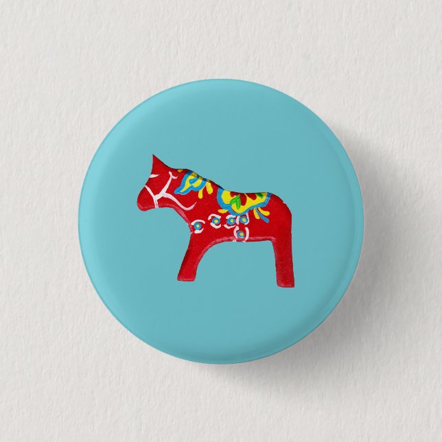 Dala Pferd Button (Vorderseite)