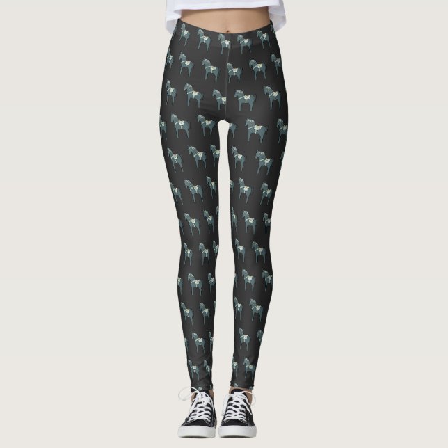 Dala Pferd Leggings (Vorderseite)
