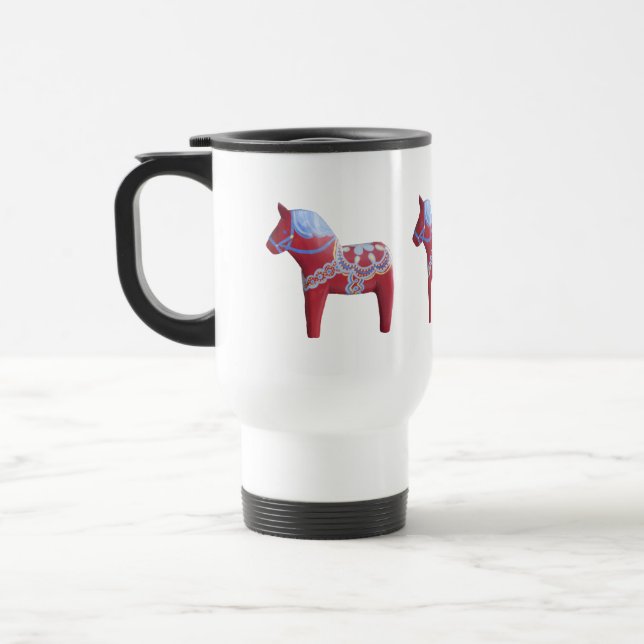Dala-Pferd-Pendler-Tasse Reisebecher (Links)