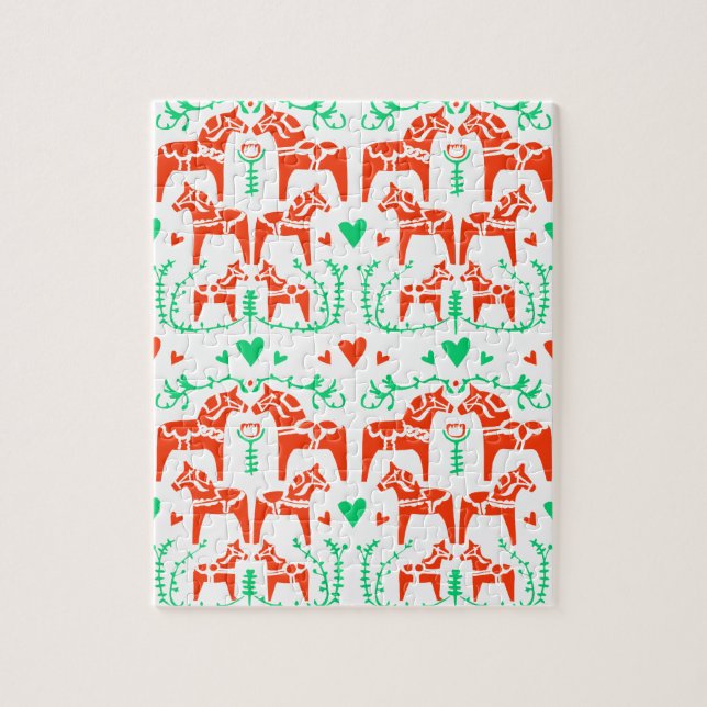 Dala Pferd Puzzle (Vertikal)