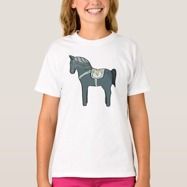 Dala Pferd T-Shirt (Vorderseite)