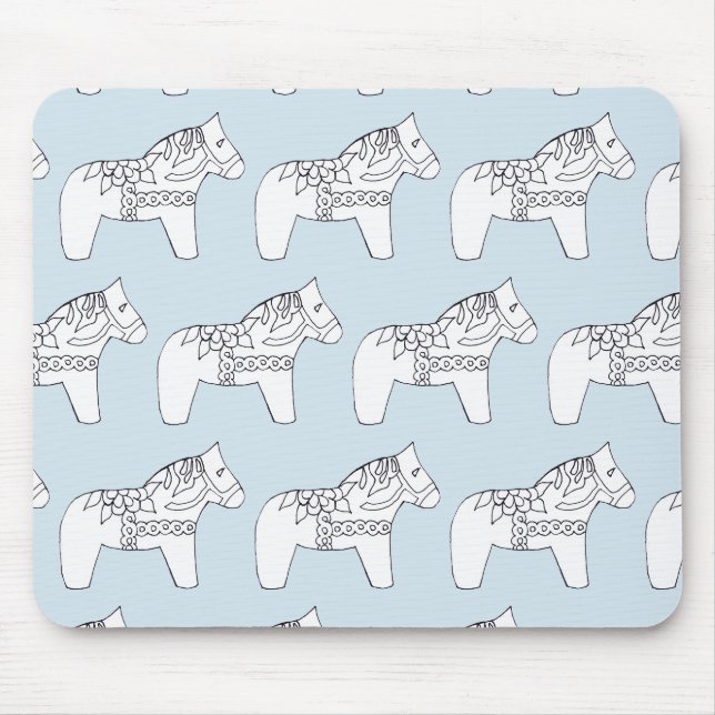 dala Pferde Mousepad (Vorne)