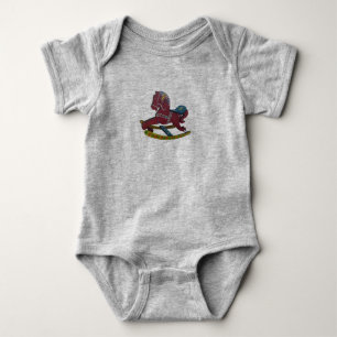 Dala Rocking Horse Baby Strampler