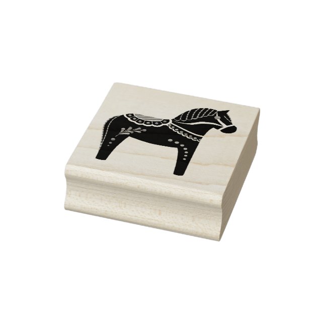 Dala Volkspferd, Silhouette Gummistempel (Stempel)