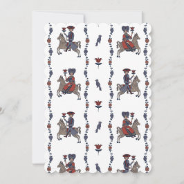 Dala W - flache Einladung: 12,7 cm x 17,8 cm Save The Date