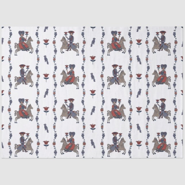 Dala W - Gewebepapier Seidenpapier (Vorderseite)