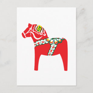 Dalahäst   Dala-Pferd Postkarte