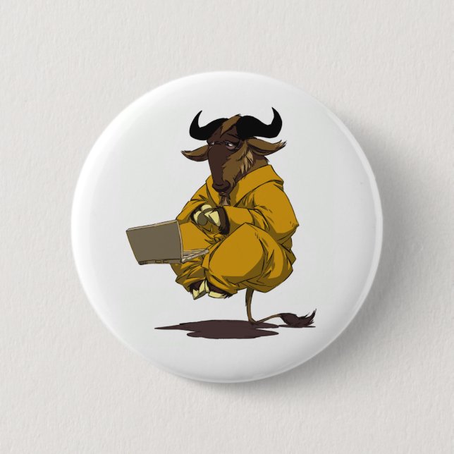 Dalai Gnu Button (Vorderseite)