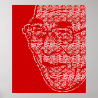 Dalai Lama Disobey lächelndes Poster