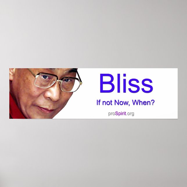 Dalai Lama - Erleuchtung Poster (Vorne)
