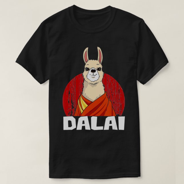Dalai Lama Llama T-Shirt (Design vorne)