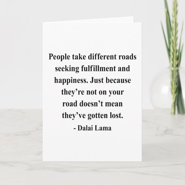 dalai lama quote 1a karte (Vorderseite)