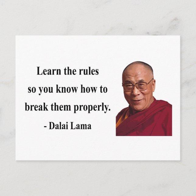 dalai lama quote 2b postkarte (Vorderseite)