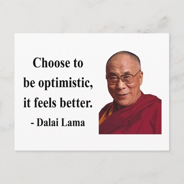 dalai lama quote 4b postkarte (Vorderseite)