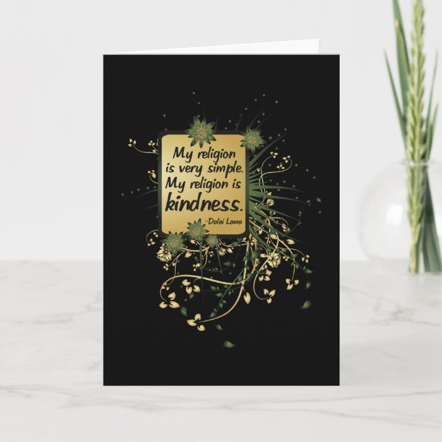 Dalai Lama-Religions-Zitat Karte (Vorderseite)