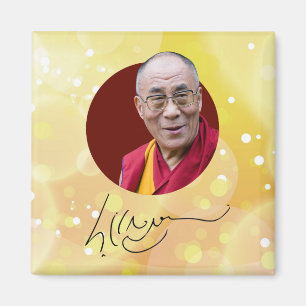 Dalai Lama Unterzeichnung Magnet
