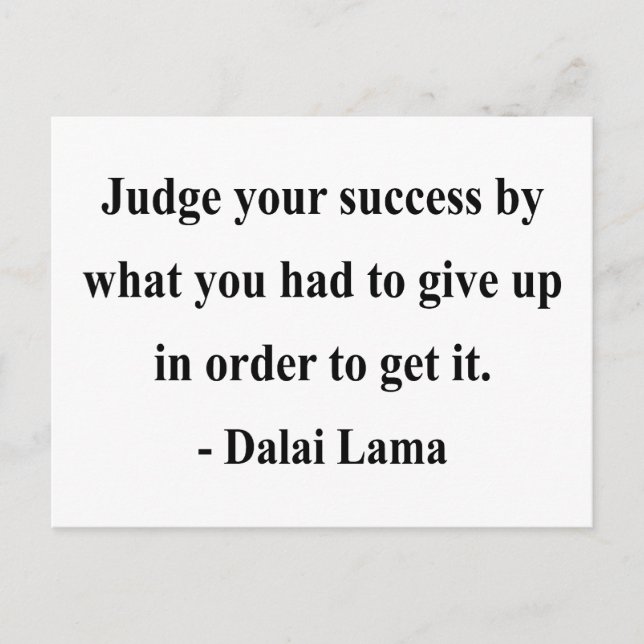 Dalai Lama Zitat 7a Postkarte (Vorderseite)