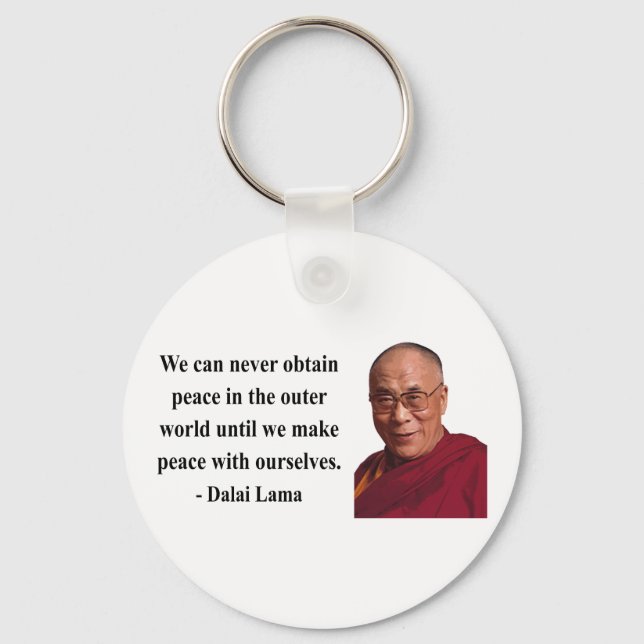 Dalai Lama zitiert 10b Schlüsselanhänger (Vorderseite)