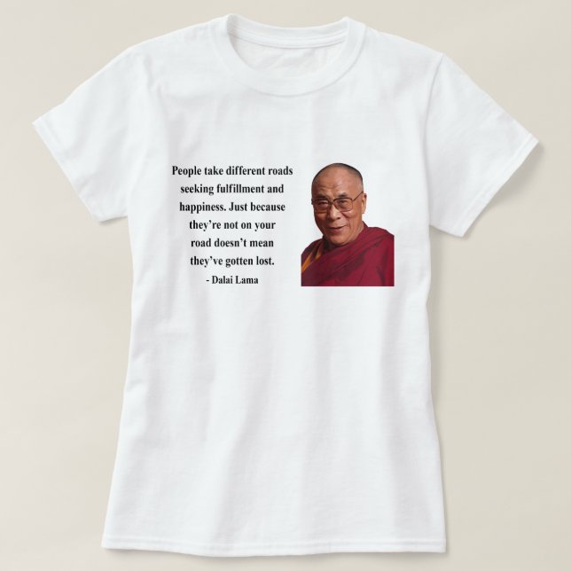 Dalai- Lamazitat 1b T-Shirt (Design vorne)