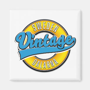 Dalarna Schweden vintage Magnet