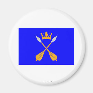 Dalarnas län Flagge Magnet