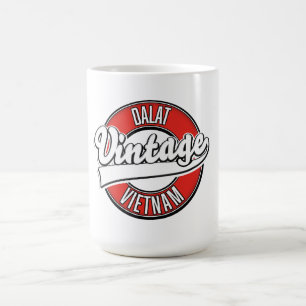 Dalat Vietnam Retro-Logo Kaffeetasse