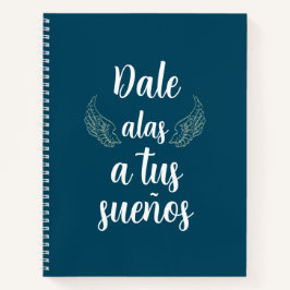 Dale alas a tus sueños Bullet journal Turqueza Notizbuch